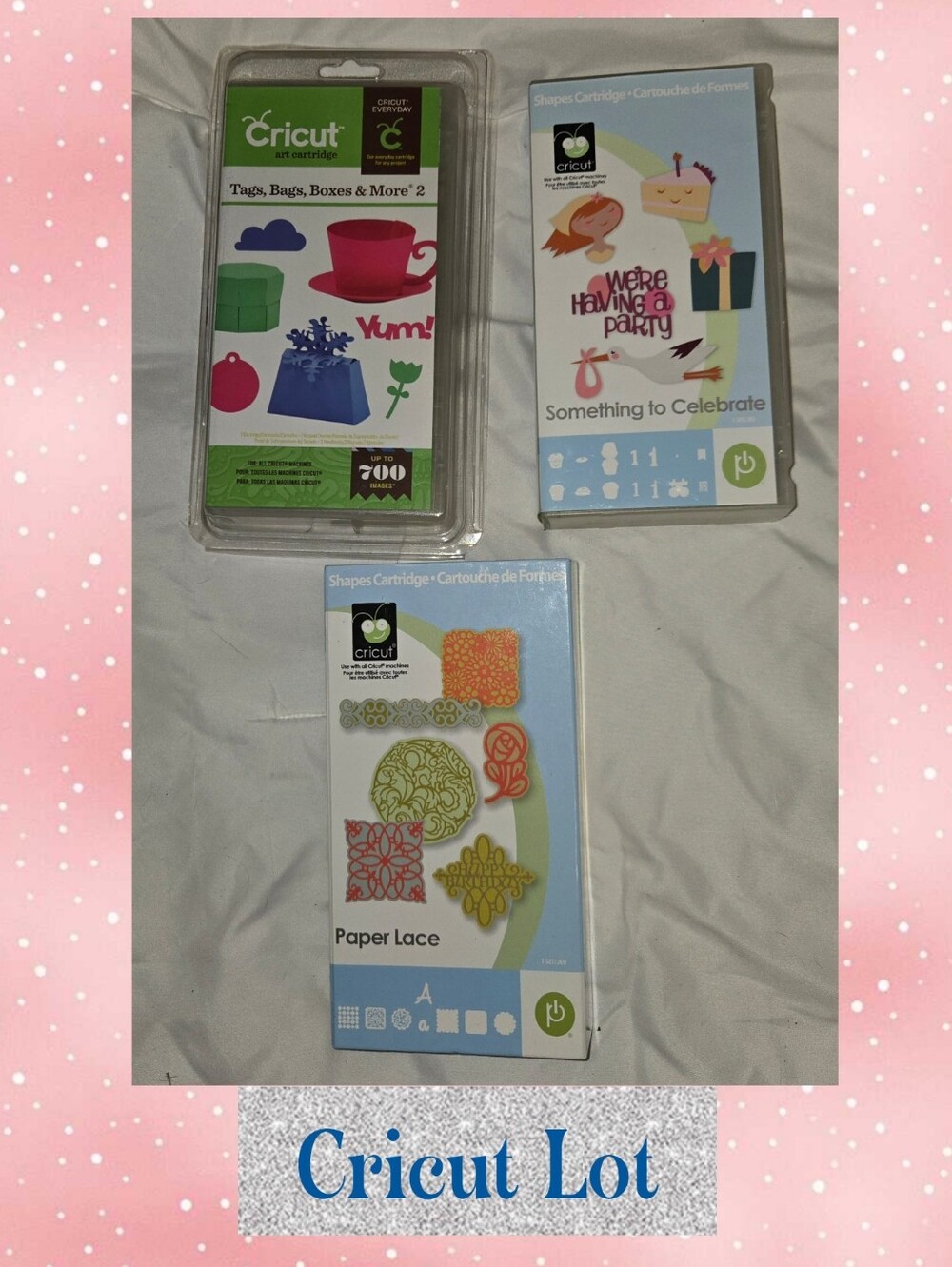 Cricut Cartridge Lot Of 3